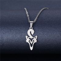 Cross-border Sold Jewelry Supply Personality Stainless Steel Flower Heart Clavicle Chain Necklace Female Geometric Accessories Pendant Wholesale sku image 30