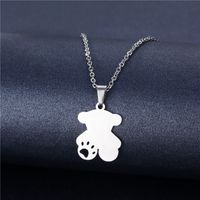Cross-border Sold Jewelry Supply Personality Stainless Steel Flower Heart Clavicle Chain Necklace Female Geometric Accessories Pendant Wholesale sku image 32