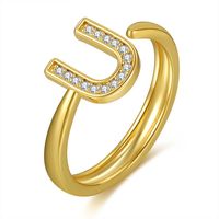 Wholesale Jewelry Fashion Iloveyou Combination Letter Ring Nihaojewelry sku image 3