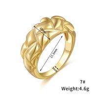 Wholesale Jewelry Retro Pineapple Pattern Copper Ring Nihaojewelry sku image 2
