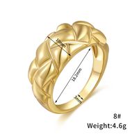 Wholesale Jewelry Retro Pineapple Pattern Copper Ring Nihaojewelry sku image 3