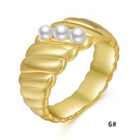 Wholesale Jewelry Baroque Pearl Copper Ring Nihaojewelry sku image 1