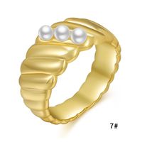 Wholesale Jewelry Baroque Pearl Copper Ring Nihaojewelry sku image 2