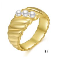 Wholesale Jewelry Baroque Pearl Copper Ring Nihaojewelry sku image 3
