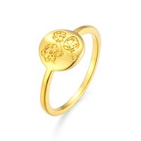 Wholesale Jewelry Flower-shaped Simple Round Ring Nihaojewelry sku image 1