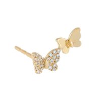 Wholesale Jewelry Butterfly Micro-inlaid Zircon Korean Style Earrings Nihaojewelry sku image 7