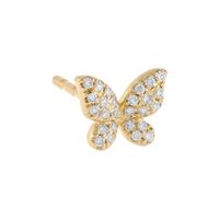 Wholesale Jewelry Butterfly Micro-inlaid Zircon Korean Style Earrings Nihaojewelry sku image 1