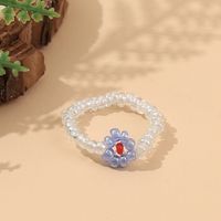 Vente En Gros Bijoux Bohème Fait Main Cristal Fleur Bague Perlée Nihaojewelry sku image 6