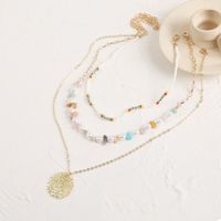 Großhandel Schmuck Perlen Steinzweige Anhänger Mehrschichtige Halskette Nihaojewelry sku image 1