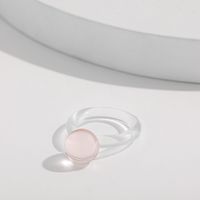 Wholesale Jewelry Color Round Top Transparent Cartoon Acrylic Ring Nihaojewelry sku image 6
