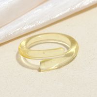 Wholesale Jewelry Candy Color Cross Acrylic Ring Nihaojewelry sku image 1