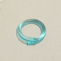 Wholesale Jewelry Candy Color Cross Acrylic Ring Nihaojewelry sku image 8