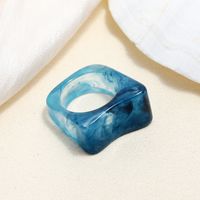 Vente En Gros Bijoux Bague Acrylique En Résine Irrégulière Rétro Nihaojewelry sku image 1