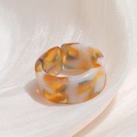 Großhandel Schmuck Retro-schmierfarbe Acryl Geometrischer Ring Nihaojewelry sku image 2