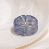 Wholesale Jewelry Retro Smudge Color Acrylic Geometric Ring Nihaojewelry sku image 6