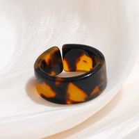 Großhandel Schmuck Retro-schmierfarbe Acryl Geometrischer Ring Nihaojewelry sku image 7
