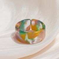 Großhandel Schmuck Retro-schmierfarbe Acryl Geometrischer Ring Nihaojewelry sku image 9