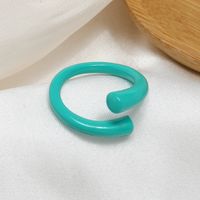 Wholesale Jewelry Spray Paint Macaron Candy Color Irregular Ring Nihaojewelry sku image 1