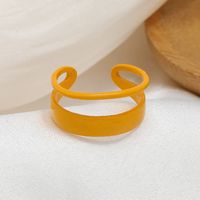 Wholesale Jewelry Spray Paint Macaron Candy Color Irregular Ring Nihaojewelry sku image 2