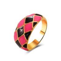 الجملة مجوهرات ريترو هندسية ساحة الدائري Nihaojewelry sku image 4