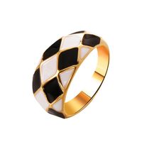 Großhandel Schmuck Retro Geometrischer Quadratischer Ring Nihaojewelry sku image 2