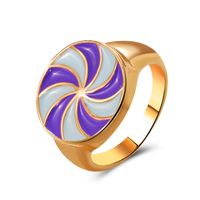الجملة مجوهرات هندسية اللون Windmillring حلقة Nihaojewelry sku image 3