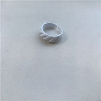Wholesale Jewelry Candy Color Spell Diagonal Stripe Open Ring Nihaojewelry sku image 1
