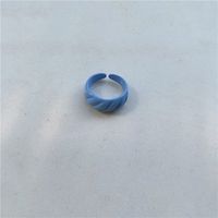 Wholesale Jewelry Candy Color Spell Diagonal Stripe Open Ring Nihaojewelry sku image 2