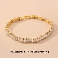 Wholesale Jewelry Rectangular Zircon Geometric Bracelet Nihaojewelry sku image 1