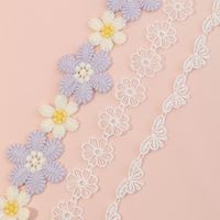 Nihaojewelry Wholesale Jewelry Fashion Purple And White Cloth Flower Children's Necklace main image 3