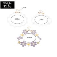Nihaojewelry Wholesale Jewelry Fashion Purple And White Cloth Flower Children's Necklace main image 7