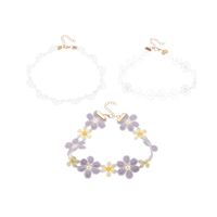 Nihaojewelry Wholesale Jewelry Fashion Purple And White Cloth Flower Children's Necklace main image 8