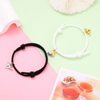 Simple Style Heart Alloy Plating No Inlaid Couple Bracelets main image 6
