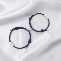 Nihaojewelry Bijoux En Gros Simples Bracelets De Couple Aimant Soleil Et Lune En Acier Inoxydable main image 5