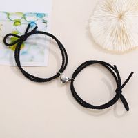 Simple Style Heart Rope No Inlaid Couple Bracelets main image 3
