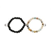 Wholesale Jewelry Natural Stone Beads Bracelets A Pair Of Set Nihaojewelry sku image 1