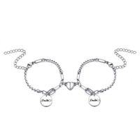 Wholesale Jewelry Stainless Steel Heart Magnet Couple Bracelets Set Nihaojewelry sku image 1