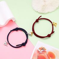 Simple Style Heart Alloy Plating No Inlaid Couple Bracelets sku image 5