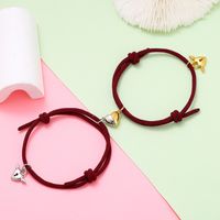 Simple Style Heart Alloy Plating No Inlaid Couple Bracelets sku image 6