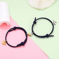 Simple Style Heart Alloy Plating No Inlaid Couple Bracelets sku image 10