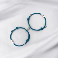 Nihaojewelry Bijoux En Gros Simples Bracelets De Couple Aimant Soleil Et Lune En Acier Inoxydable sku image 6