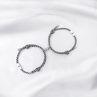 Nihaojewelry Wholesale Jewelry Simple Stainless Steel Sun And Moon Magnet Couple Bracelets sku image 13