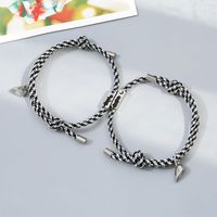 Wholesale Jewelry Couple Magnet Attracts Stainless Steel Bracelet A Pair Of Set Nihaojewelry sku image 1