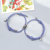 Wholesale Jewelry Couple Magnet Attracts Stainless Steel Bracelet A Pair Of Set Nihaojewelry sku image 3