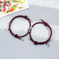 Wholesale Jewelry Couple Magnet Attracts Stainless Steel Bracelet A Pair Of Set Nihaojewelry sku image 6