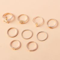 Wholesale Jewelry Snake Shape Ring 9 Set Nihaojewelry main image 4