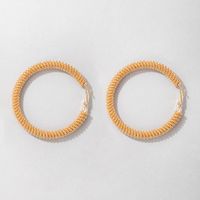 Wholesale Jewelry Retro Golden Winding Circle C-shaped Earrings Nihaojewelry main image 3