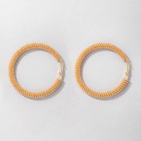 Wholesale Jewelry Retro Golden Winding Circle C-shaped Earrings Nihaojewelry main image 4