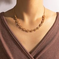 Nihaojewelry Wholesale Jewelry New Style Bohemian Golden Shell Necklace sku image 1