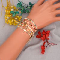 Nihaojewelry Wholesale Accessories Ethnic Style Diamond Cross Miyuki Beads Woven Bracelet main image 2